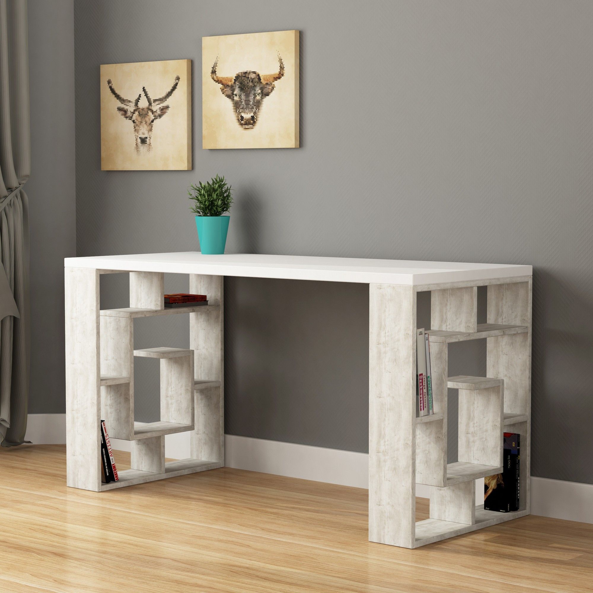 Inispollan modern desk ivy bronx discount