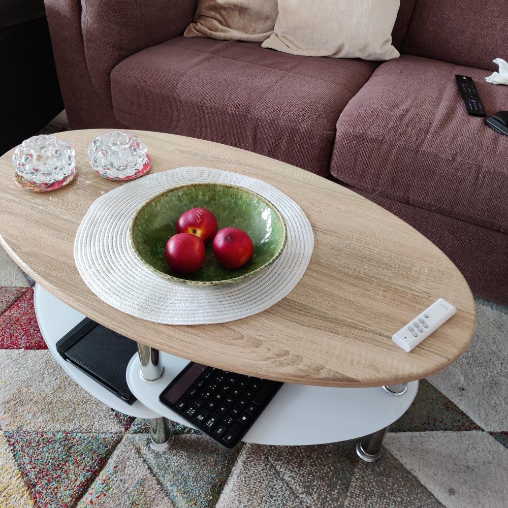 Kundenbild Adiba Couchtisch - Weiß/Eiche
