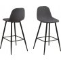 Wilma Barhocker 101 cm - Grau/Schwarz