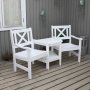 Europa Gartenmöbel - Loveseat - Weiß