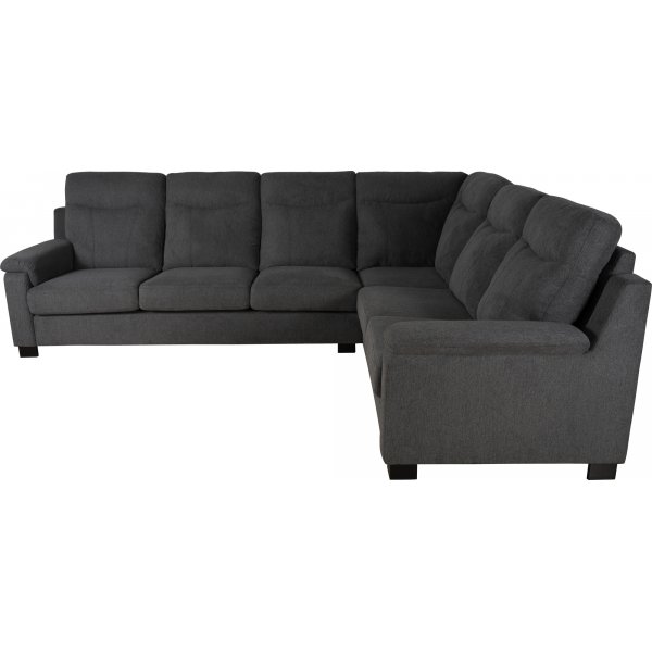 Ecksofa Salem aus dunkelgrauem Stoff