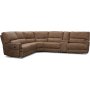 Elektrisches Ecksofa Las Vegas F - Hellbraun