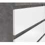 Naia Kommode mit 6 Schubladen - Beton/Weiß