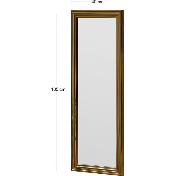 Glatter Wandspiegel - Gold