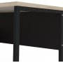 Function Plus Schreibtisch 145,1 x 81 x 76,8 cm - Schwarz/Eiche