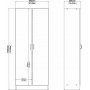Focus Kleiderschrank - Schwarz
