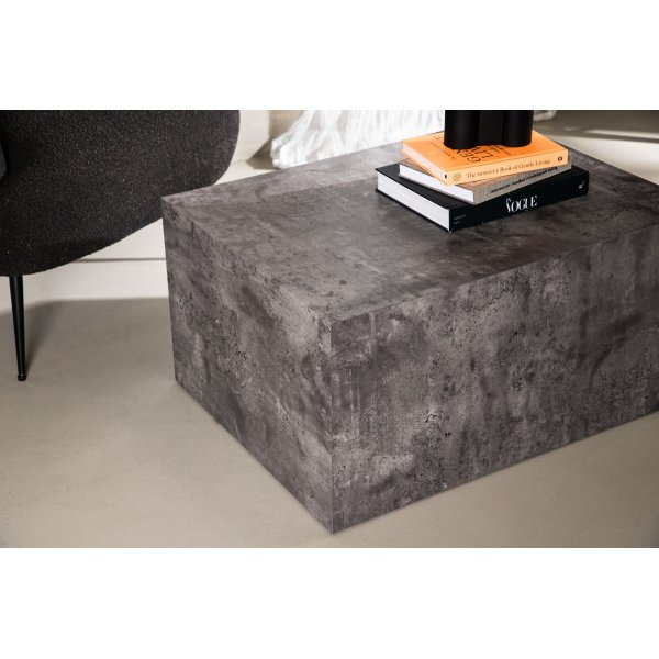 York Low Couchtisch 80 x 60 cm - Dunkelgrau