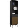 Vitrine Soma - Schwarz/Espresso