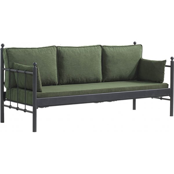 Lalas 3-Sitzer Outdoor-Sofa - Schwarz/Grün