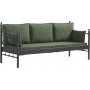 Lalas 3-Sitzer Outdoor-Sofa - Schwarz/Grün