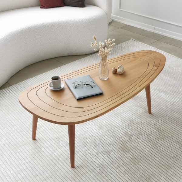Süßer Couchtisch 115 x 50 cm - Teak