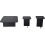 Blues Couchtisch-Set 40/40/80 x 40/40/80 cm - Schwarz
