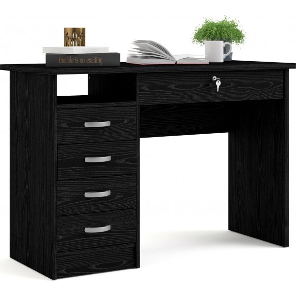 Function Plus Schreibtisch mit 4 Schubladen 109,3 x 48,5 cm - Black Box