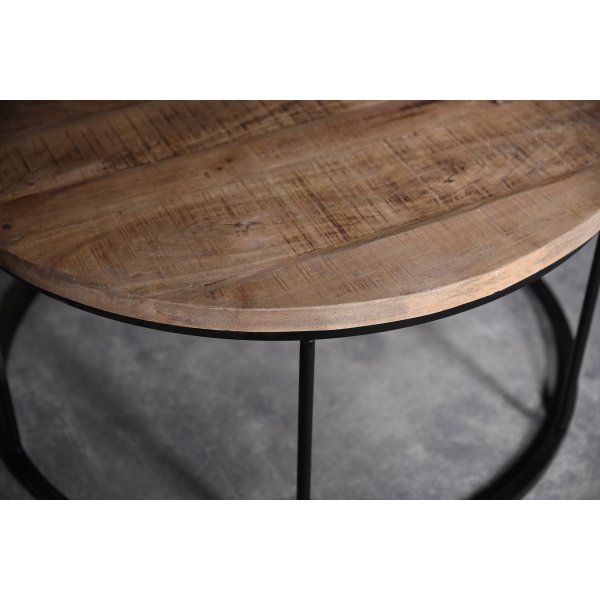 Runder Couchtisch Karl Ø90 cm - Vintage
