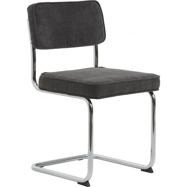 Aero-Stuhl aus grauem Cord