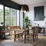 Woodforge Esstisch mit 6 Stühlen aus recyceltem Holz