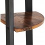 Nilla Eckregal 125 cm - Braun/Schwarz
