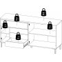 Roomer Sideboard - Schwarz/Walnuss