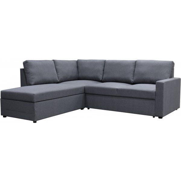 Schlafsofa Dream mit Stauraum (Ecksofa) rechts - Dark Grey