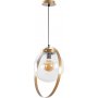 Hellbraune Deckenlampe - Gold