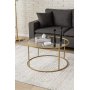 Spree Couchtisch Ø80 cm - Gold