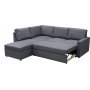 Schlafsofa Dream mit Stauraum (Ecksofa) rechts - Dark Grey