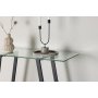 Horten Relieftisch 100 x 40 cm - Schwarz/Transparent