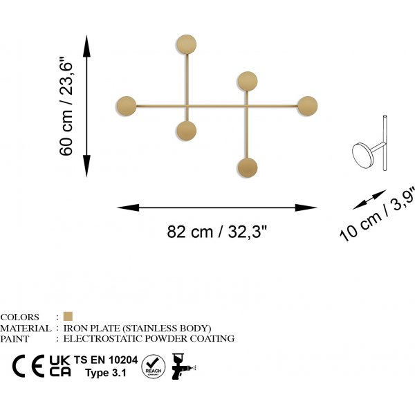 Kleiderbügel für Damen - Gold