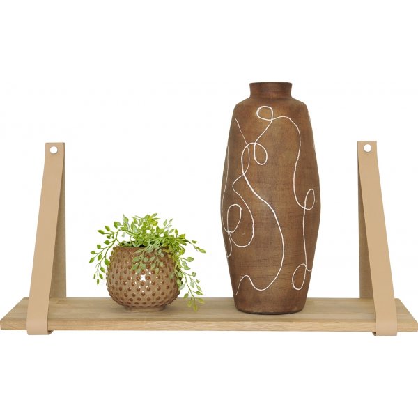 Frikk Wandregal 60 cm - Weiß pigmentierte Eiche