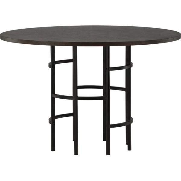 Laholm Esstisch Ø115 cm - Schwarz/mokka