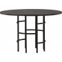 Laholm Esstisch Ø115 cm - Schwarz/mokka
