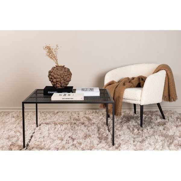 Netz Couchtisch 80 x 80 cm - Schwarz