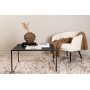 Netz Couchtisch 80 x 80 cm - Schwarz