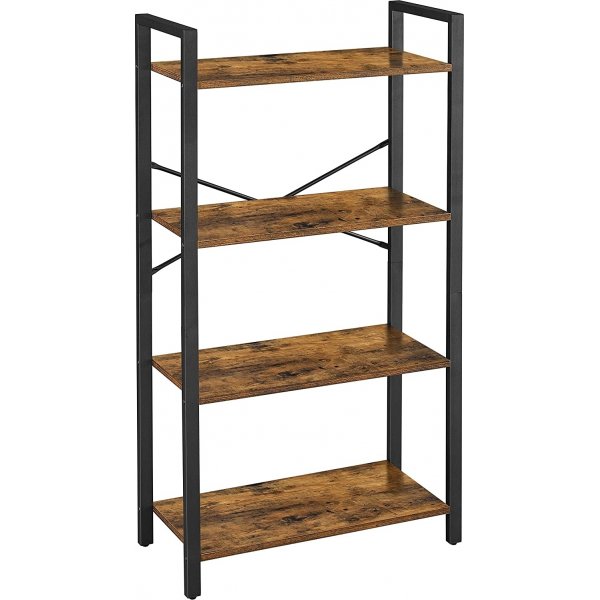Petter Bücherregal 66 x 120 cm - Braun/Schwarz