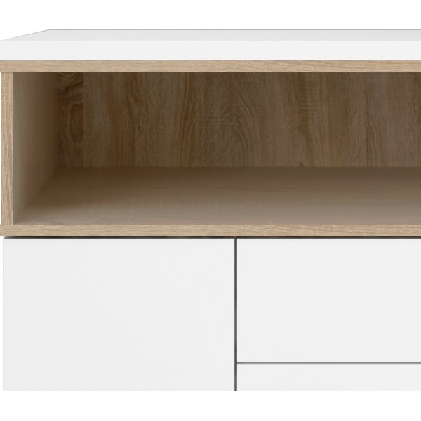 Roomers Sideboard - Weiß/Eiche
