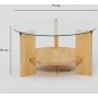 Armand Couchtisch Ø75 cm - Eiche