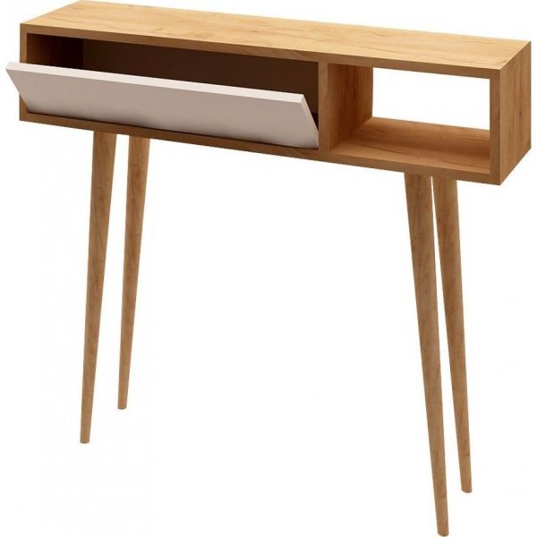 Oseyo Beistelltisch 100 x 30 cm - Eiche/weiß