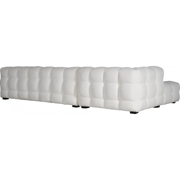 Diwansofa Bouclè cremeweiß 322 cm