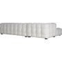 Diwansofa Bouclè cremeweiß 322 cm