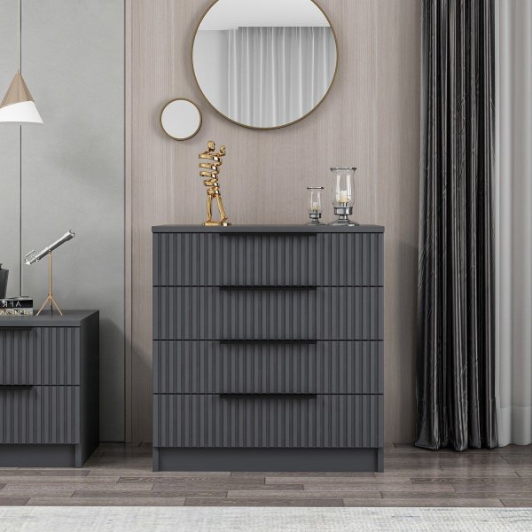 Cikani Kommode 72 x 42 cm - Anthrazit