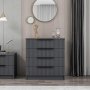Cikani Kommode 72 x 42 cm - Anthrazit