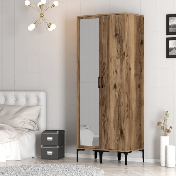 Kumsal Kleiderschrank 3 Walnuss