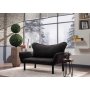 Chatto 2-Sitzer Schlafsofa - Schwarz