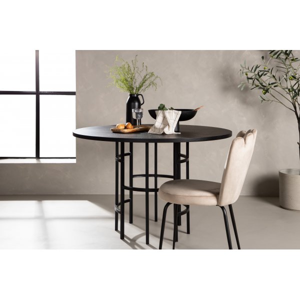 Laholm Esstisch Ø115 cm - Schwarz