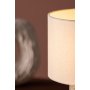 Dijon-Tischlampe - Grau/Beige