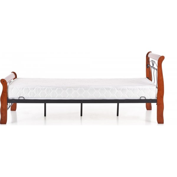 Bettrahmen Anika 90 cm - Kirsche antik/Schwarz