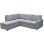 Traumgraues Schlafsofa mit Stauraum und Ecksofa