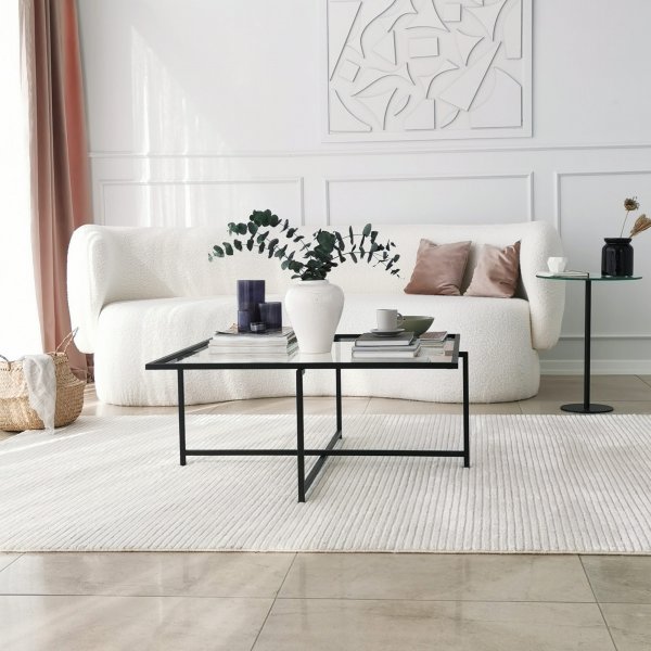Sun Couchtisch 85 cm - Schwarz