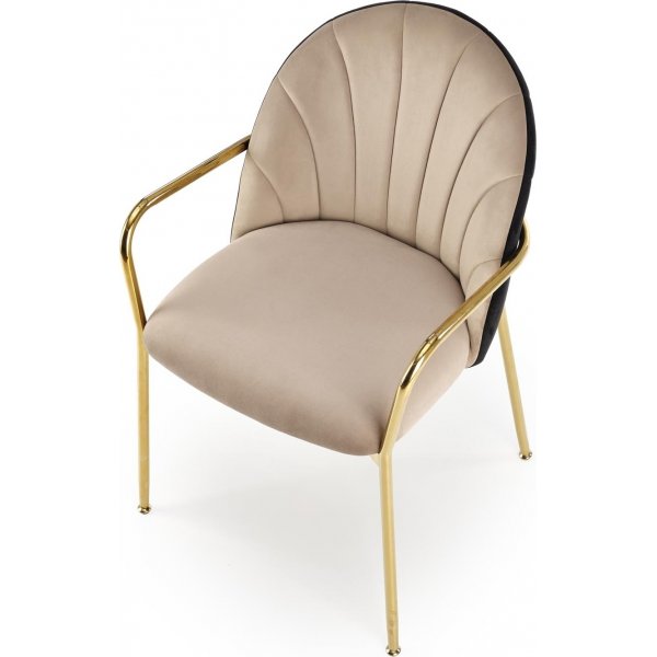 Cadeira Esszimmerstuhl 500 - Beige/Schwarz