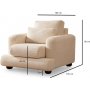 River Sessel - Beige